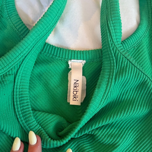 Nikibiki Green Ribbed Tank Top - Picture 2 of 2